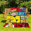 1PC Angry Birds Characters Outdoor Flannel Throw Blanket - HD Printed Lightweight Soft Warm All-Season Blanket for Sofa, Bed, Travel, Camping 097
