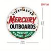 Винтажная металлическая вывеска Kiekhaefer Mercury, круглая настенная декорация с эффектом состаренности