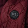 Canada Goose Elwin Series Black Label Mid-Length Long Sleeve Warm Down Jacket Women outerwear Burgundy 3205LB-317