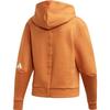 Adidas Удобная мягкая толстовка с капюшоном Teccop Letter Pattern, женская толстовка с капюшоном, оранжевая EA0344
