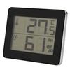 Indoor Room Digital Temperture Thermometer Humidity Humidometer Hygrothermograph (Black)