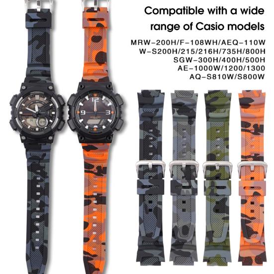 Ремешок для часов Потостойкий Не выцветающий Прочный Износостойкий Водонепроницаемый Дышащий Мягкий Камуфляжный принт Ремешок для наручных часов