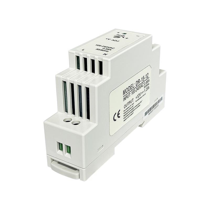 DC 12V 24V Импульсный источник питания рельсового типа Малый объем DR-15-0.63A 1.25A 5V 15V Трансформатор 15w