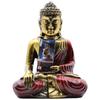 Buddha Statue Large Red and Gold Resin