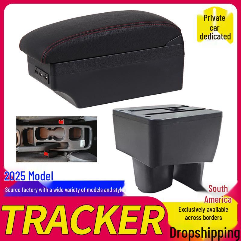2025 South American Chevrolet TRACKER Center Console Box, Easy Installation, No Drilling Needed.