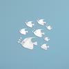 Ocean Fish Mirror Wall Stickers: Decorative Self-Adhesive for Living Room, Bedroom, Kids' Room, Kindergarten, or Bathroom Tiles