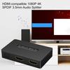 Audio Converter High Audio Modes Switching Resolution Three Plug Play HDMI-compatible 1080P 4K