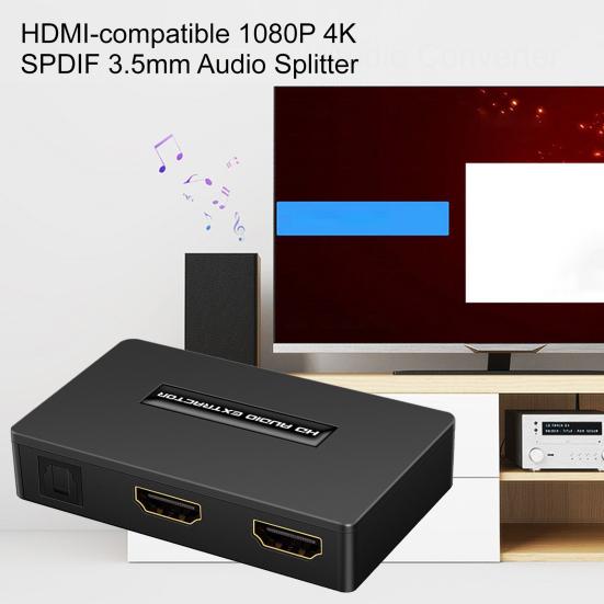Audio Converter High Audio Modes Switching Resolution Three Plug Play HDMI-compatible 1080P 4K