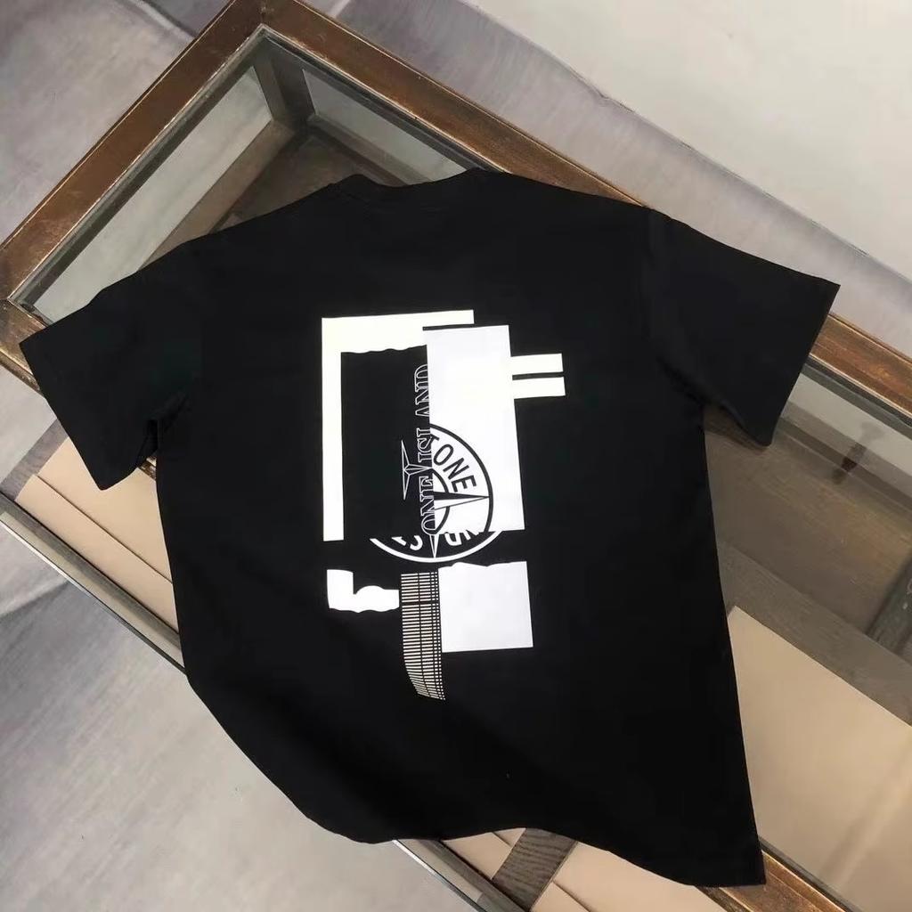 ZX Tee Trendy Brand American Short-sleeved Men's and Women's Loose Pure Cotton Summer Casual T-shirt New Letter Versatile Crew Neck