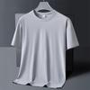 Дышащая спортивная футболка с коротким рукавом Ice Breathable Мужская Быстросохнущая одежда Мужская Свободный топ из ледяного шелка Футболка Мужская для фитнеса и тренировок Футболка с коротким рукавом