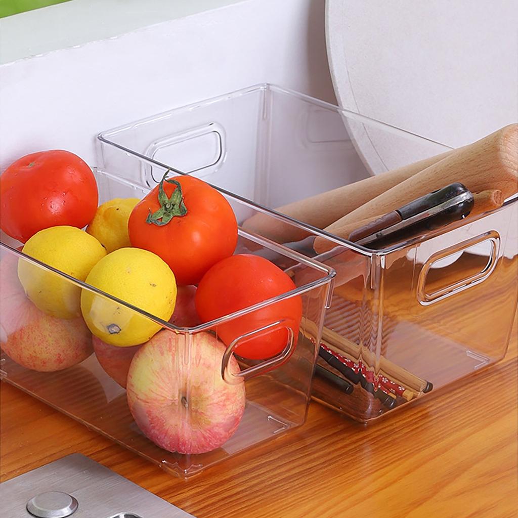 Прозрачные пластиковые ящики для хранения органайзера, кухонная организация или кладовая