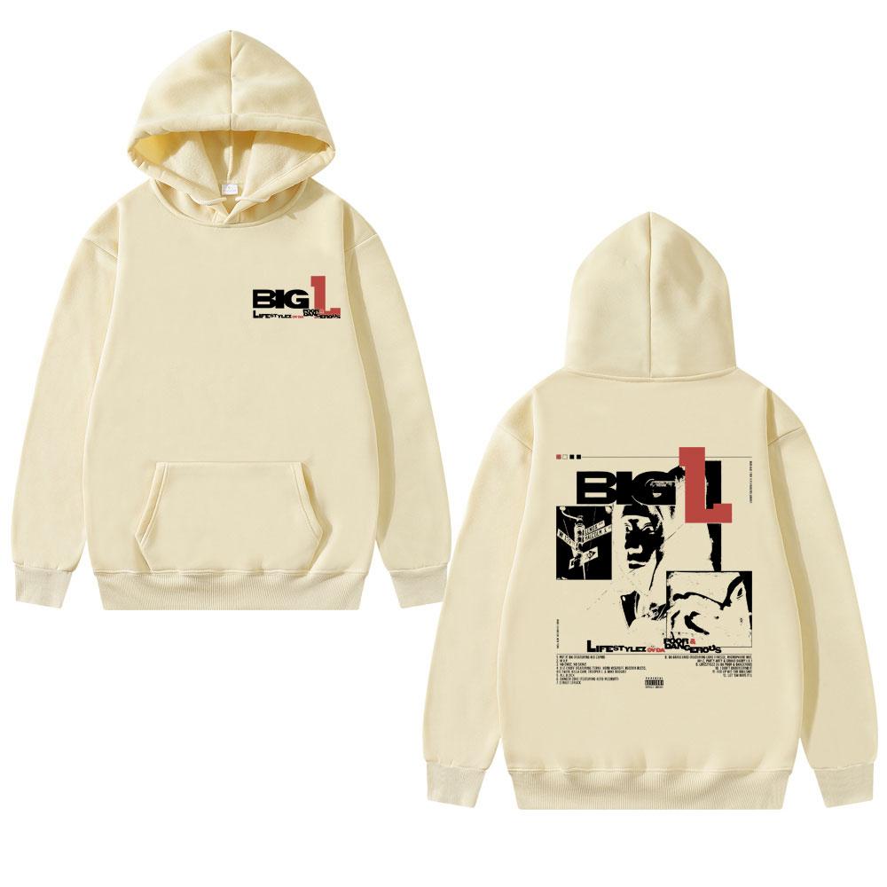 Rapper The Notorious Big L Lifestylez of The Poor and Dangerous Hoodie Biggie Smalls Pullover Men's Hip Hop Oversized Hoodies