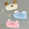 Cute Plush Pink Pig Pencil Case Children's Stationery Organizer Pen Bag Portable Large Capacity Pen Bag Student