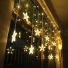 2M Звездные Гирлянды Рождественская Звезда Гирлянда Светодиодная Занавес Свадьба/Дом/Вечеринка/Сад/День Рождения Украшение Освещение
