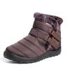 Snow Boots Women's Leather Surface Waterproof and Non-slip Fur Integrated Warm and Velvet Outdoor Wear Thickened Cotton Shoes