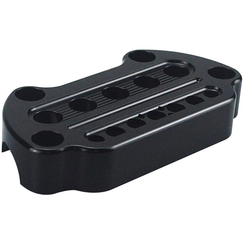 Запчасти для мотоциклов Harley Sportster 1200 883 XL Dyna Low Rider FXDF, алюминиевый индикатор, верхняя планка руля