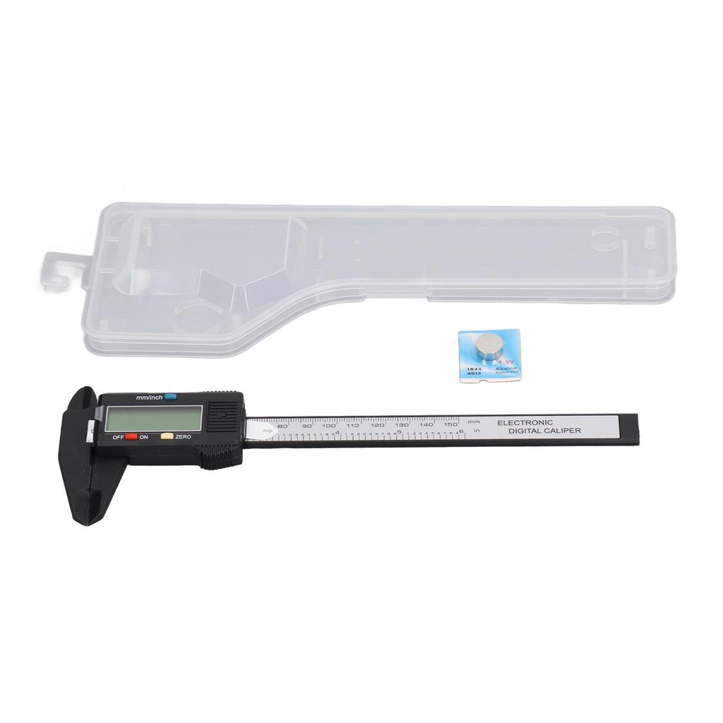 Vernier Caliper LCD Digital Display 0150mm Dual Scale ABS Tool for Measurement Testing