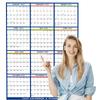 Double-Sided Laminated Wall Calendar - Erasable Foldable Multi-Purpose Planner