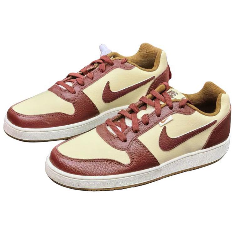 Nike Ebernon Low Premium Темно-красные мужские кроссовки Светло-хаки Парус IB4644-261
