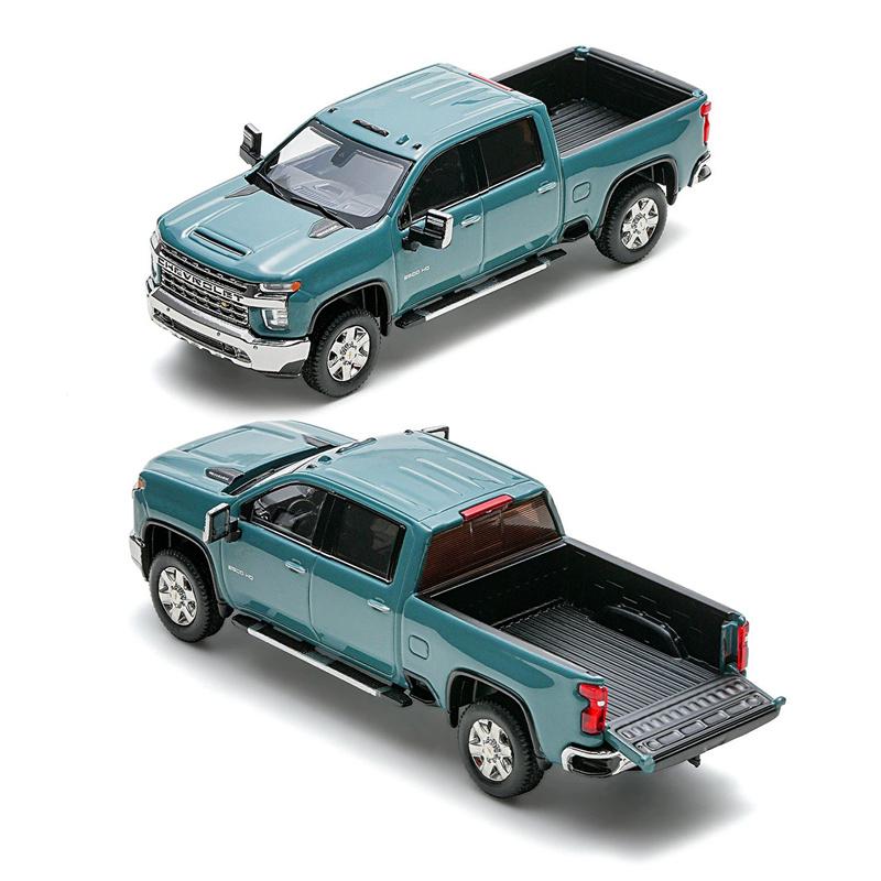 1/64 Silverado HD 2020 Сплав Пикап Модель Автомобиля Литье под Давлением Металл Внедорожники Модель Автомобиля Симуляция Миниатюрный Масштаб Детская Игрушка Подарок