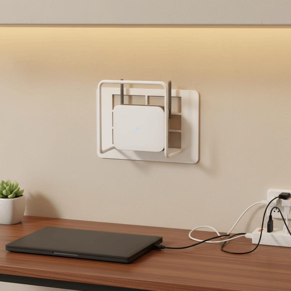 Modem Style Router Shelf Wall Mount Holder Router Storage Box Router Storage Rack  Office