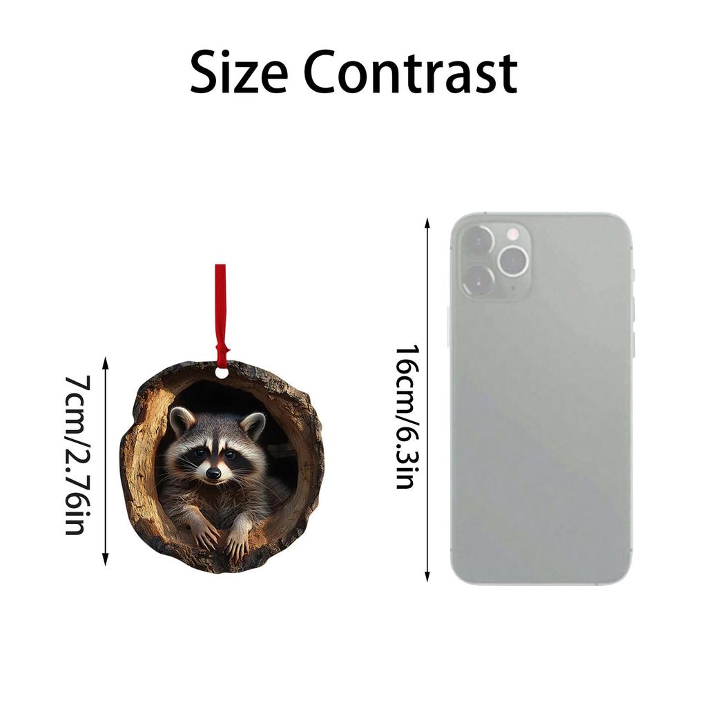 Рождественские украшения в виде животных Рождественские украшения Акриловые украшения в виде животных Новогодние украшения Рождественские подвески, стоящие на елке