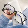 Квадратные очки Tr Женские Личность Тренд Очки с защитой от синего света Оправа с большой оправой Обычная оправа для плоских очков 8502