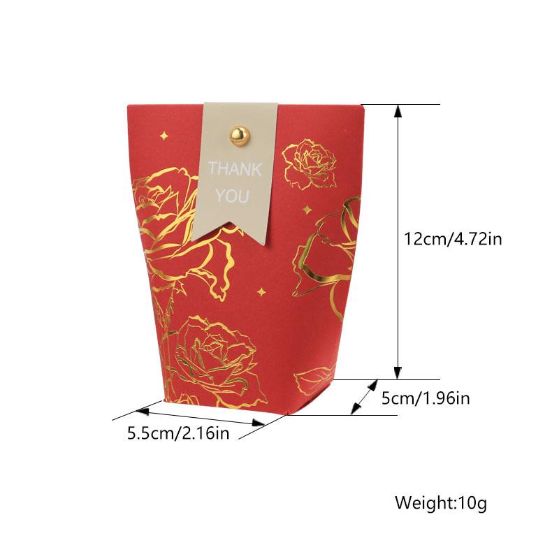 10 шт. Высококачественная бронзовая бумажная коробка конфет, шоколадные сувениры, подарочная коробка, пакет «Спасибо», сумка для дня рождения, вечеринки, рождества, свадьбы, принадлежности