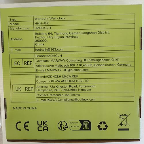 HZDHCLH Настенные часы, стильные, тихие, скандинавские (Оранжевый Белый)…