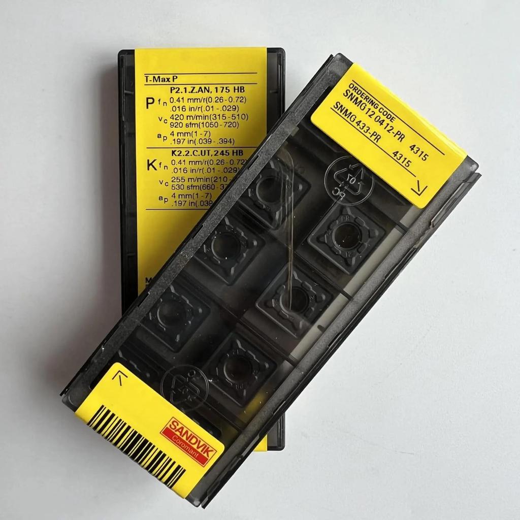 Original Sandvik / SNMG120412-PR 4315 / CNC Lathe Carbide Blade 10 PCS