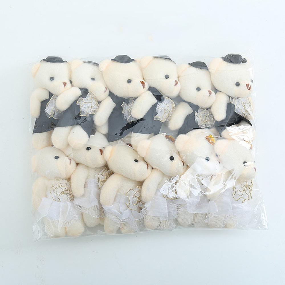 12pcs/bag Plush Animal Bear Plush Foam Toys Plush Doll Cartoon Bouquet Doll  Girl Birthday Gift