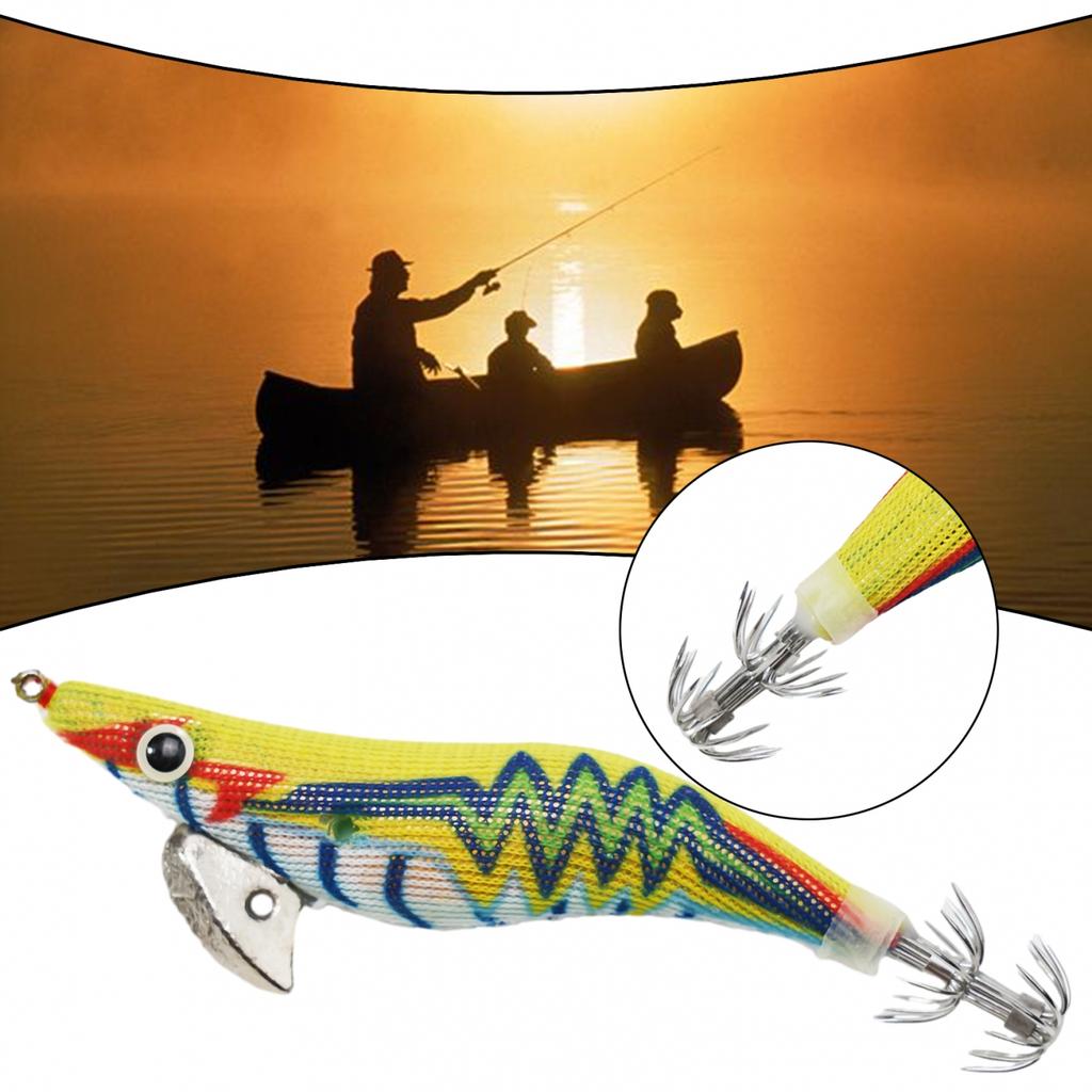 1pc Squid Hook Luminous Tail Plastic Weight : 12.2g