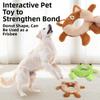 Animals Pattern Plush Dog Toys Cartoon Interactive Dog Toy Dog Squeaking Toy  Stress Relieving