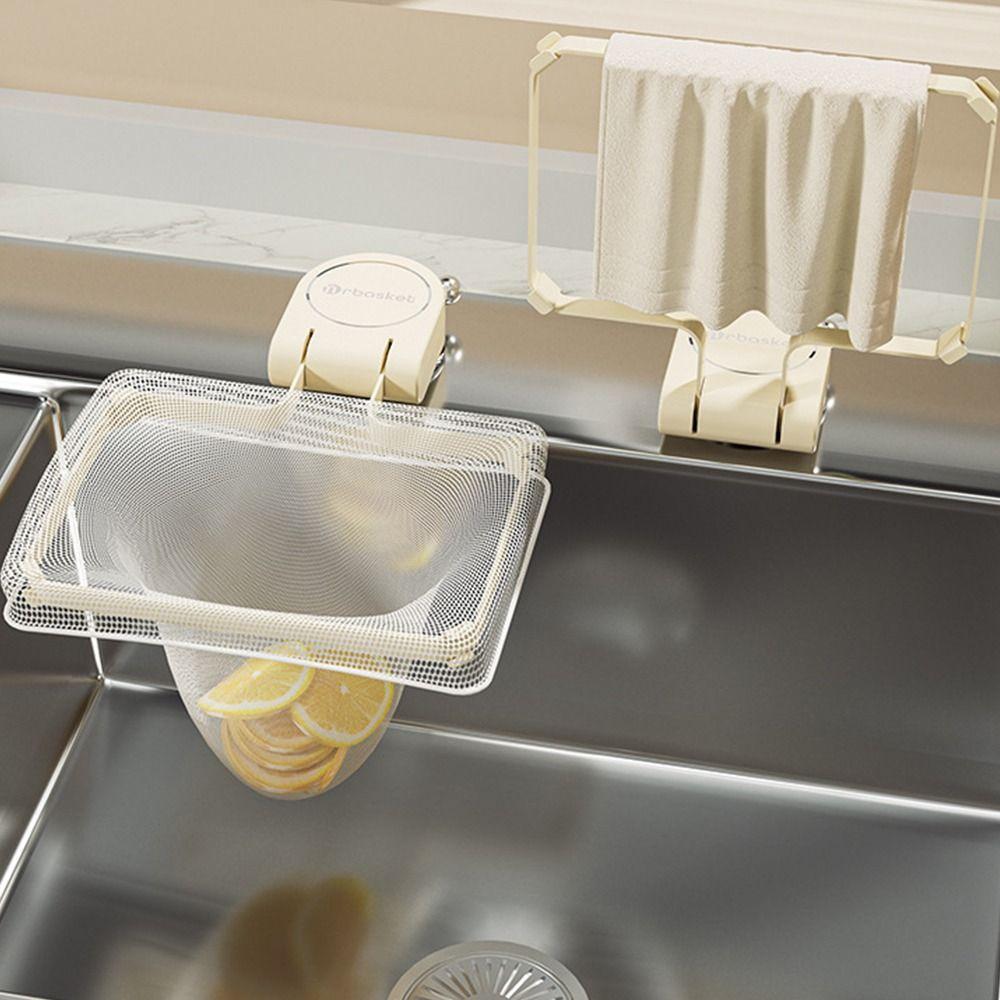 Disposable Drain Net Kitchen Filter Rack Suction Cup Drain Net Rack Sink Leftovers Filter Rack Kitchen Accessories