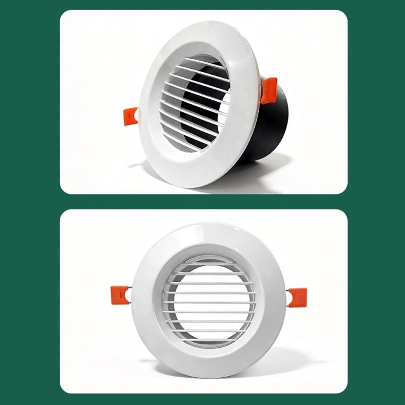 Circular Air Outlet Cover For Exhaust System 100mm Size acrylonitrile Adjustable And Flexible