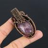 Pink Kunzite Pendant Gemstone Jewelry, 999 Copper Wire Wrapped Pendant, Handmade Jewelry Birthstone Pendant, Gift For Him