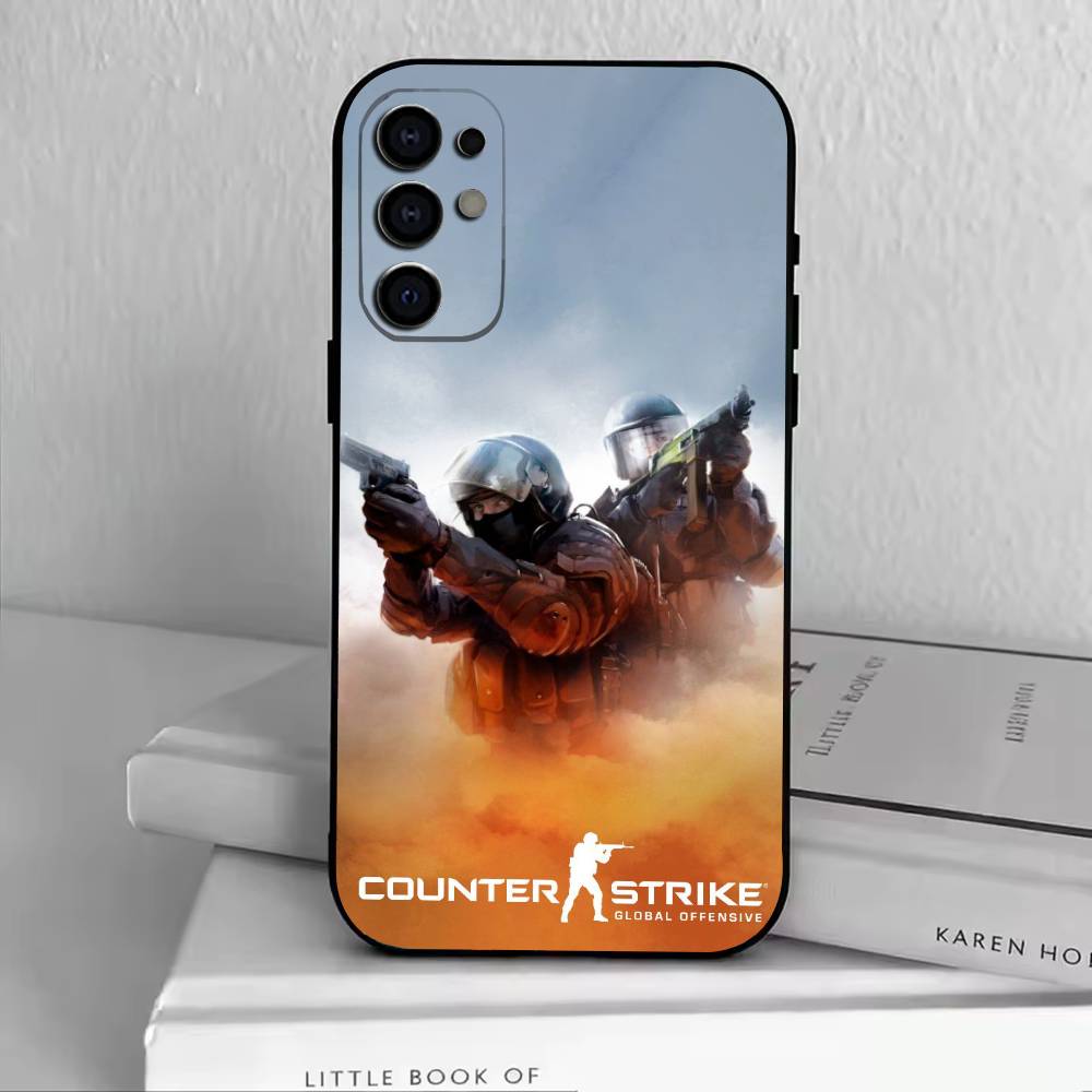 Чехол для телефона Counter Strike CS GO с изображением, для Samsung S25, S24, S21, S22, S23, S30, Ultra, S20, Plus, Fe, Мягкий силиконовый, Черная крышка