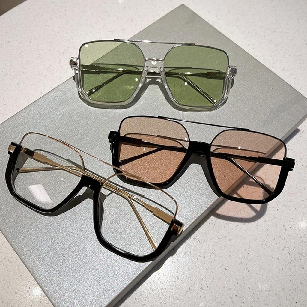 Модные винтажные квадратные солнцезащитные очки большого размера для женщин и мужчин, солнцезащитные очки UV400, модные солнцезащитные очки популярного дизайна