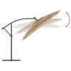 Vidaxl Parasol Ogrodowy Na Stalowym Słupku, Brązowy, 269X269X235 Cm
