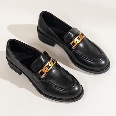 2024 Осень Зима Кроссовки Женские Кожаные Плоские Туфли Оксфорды Женские Плоские Туфли Круглый Носок Лоферы Женские