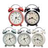Metal Silent Non-Ticking Bedside Alarm Clock Vintage Twin Bell Desk Clock with Backlight for Heavy Sleepers, Kids