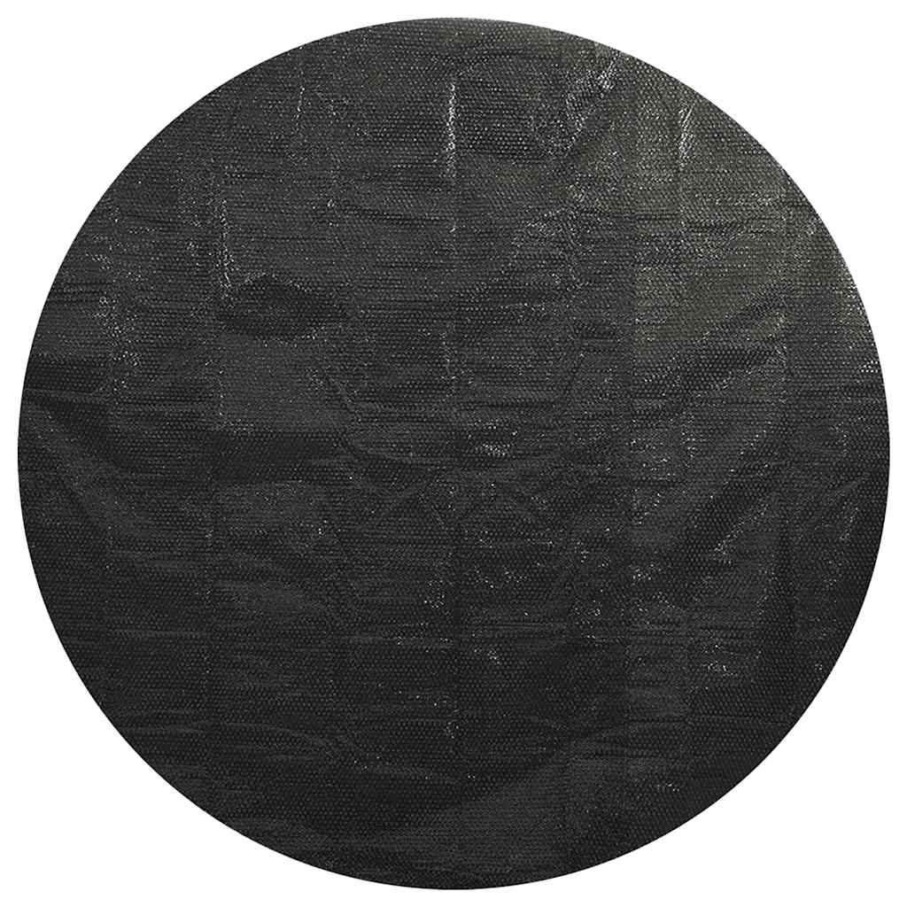 vidaXL Poolabdeckung Schwarz 381 cm PE
