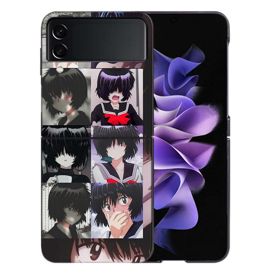 Urabe Mikoto Чехол Для Samsung Z Flip7 6 Чехол Galaxy Ударопрочный Z Flip5 Z Flip3 4 5G Жесткая Крышка Телефон TPU PC Жесткий Funda