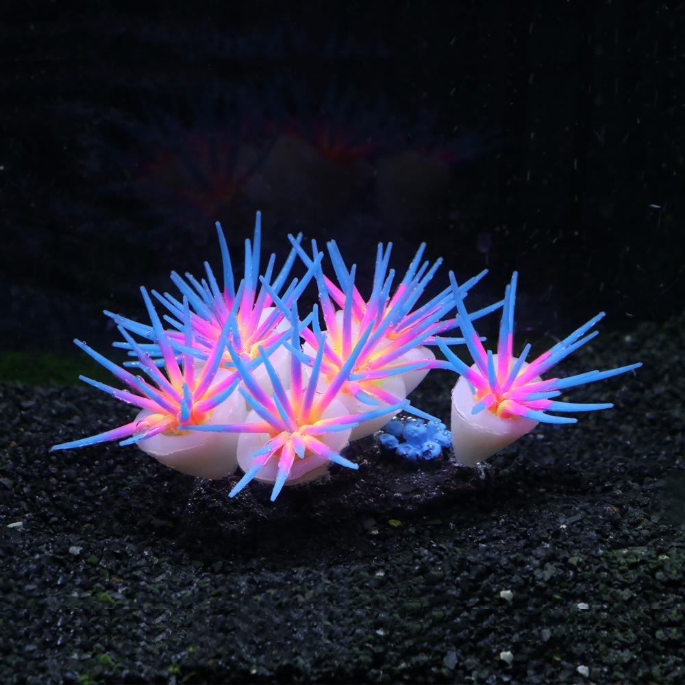 Silicone Simulation Anemones Soft Non-Toxic Artificial Coral Colorful Decorative Fish Tank Landscaping Fish Tank