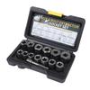 14PCS Bolt Nuts Extractor Socket Set Chrome Molybdenum Steel Stripped Lug Nut Remover for Removing