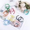 Simple Candy Color Personality Geometric Round Earrings Women Jewelry Hoop Earrings C-shaped