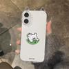 Кошачьи ушки для чехла для мобильного телефона Apple Новый чехол для мобильного телефона Женский Высококлассный Прозрачный Легкая роскошь Простой Мультяшный Инс