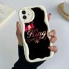 Защитные чехлы для телефонов Ae84 King Queen Para Art для Samsung S23 S24 Ultra A55 A14 A25 A13 Infinix Hot 40 Pro Tecno Spark 20C Wave Задняя крышка из ТПУ