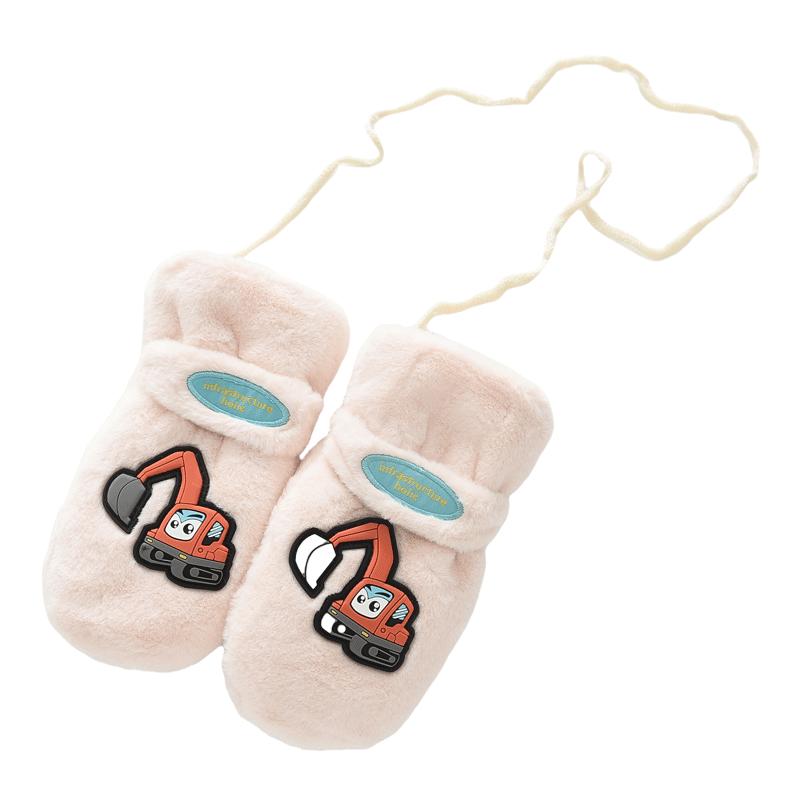 Children's Plush Gloves with All Fingers and Full Toe Cover