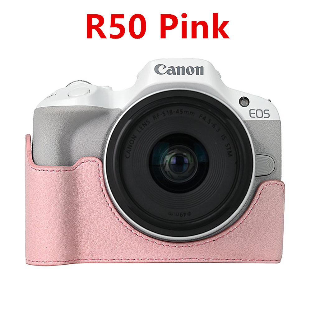 Получехол для камеры для Canon EOS R50V R50 R10 200D 200DII PowerShot V1 SX70HS Нижняя крышка с отверстием для батареи из ПУ кожи